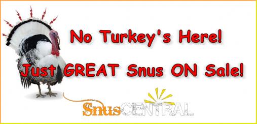 The Week 47 Snus Sale at the famous SnusCentral.com Snus Shop is Now Underway!